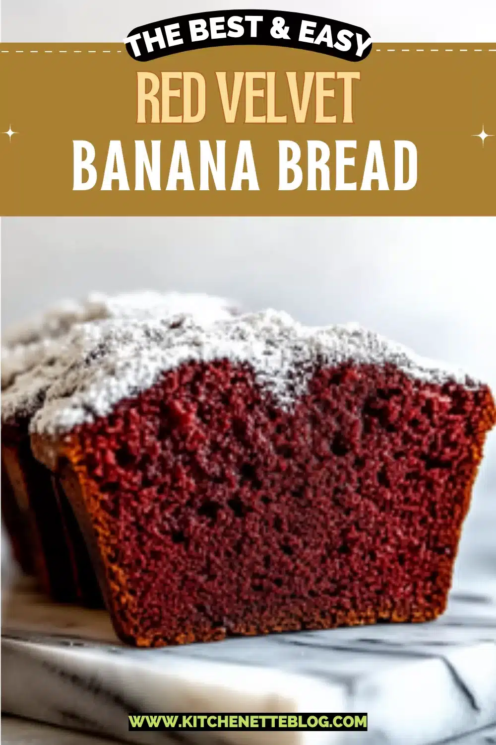 Easy Red Velvet Banana Bread