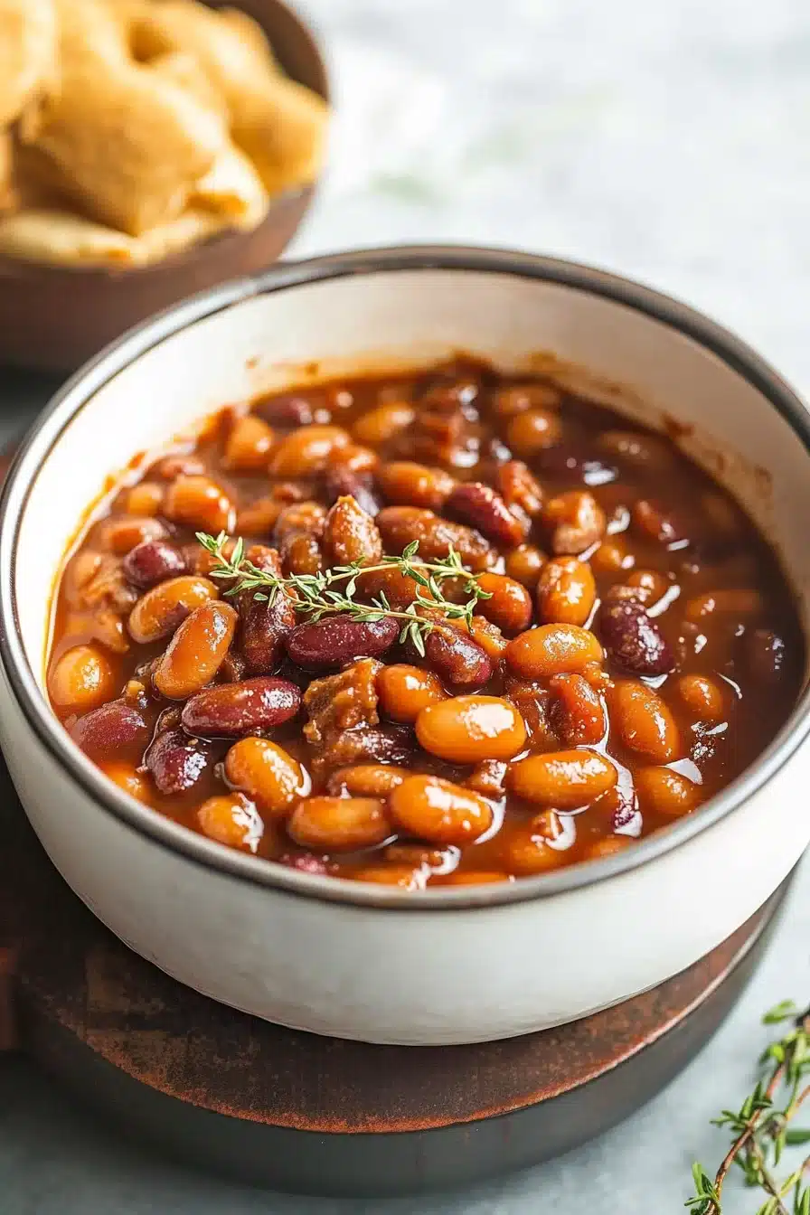 Easy Root Beer Baked Beans