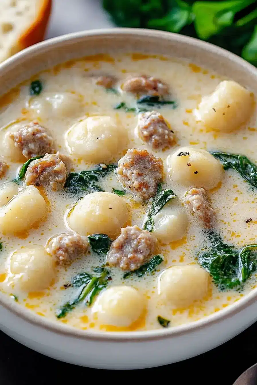 Easy Sausage Gnocchi Soup