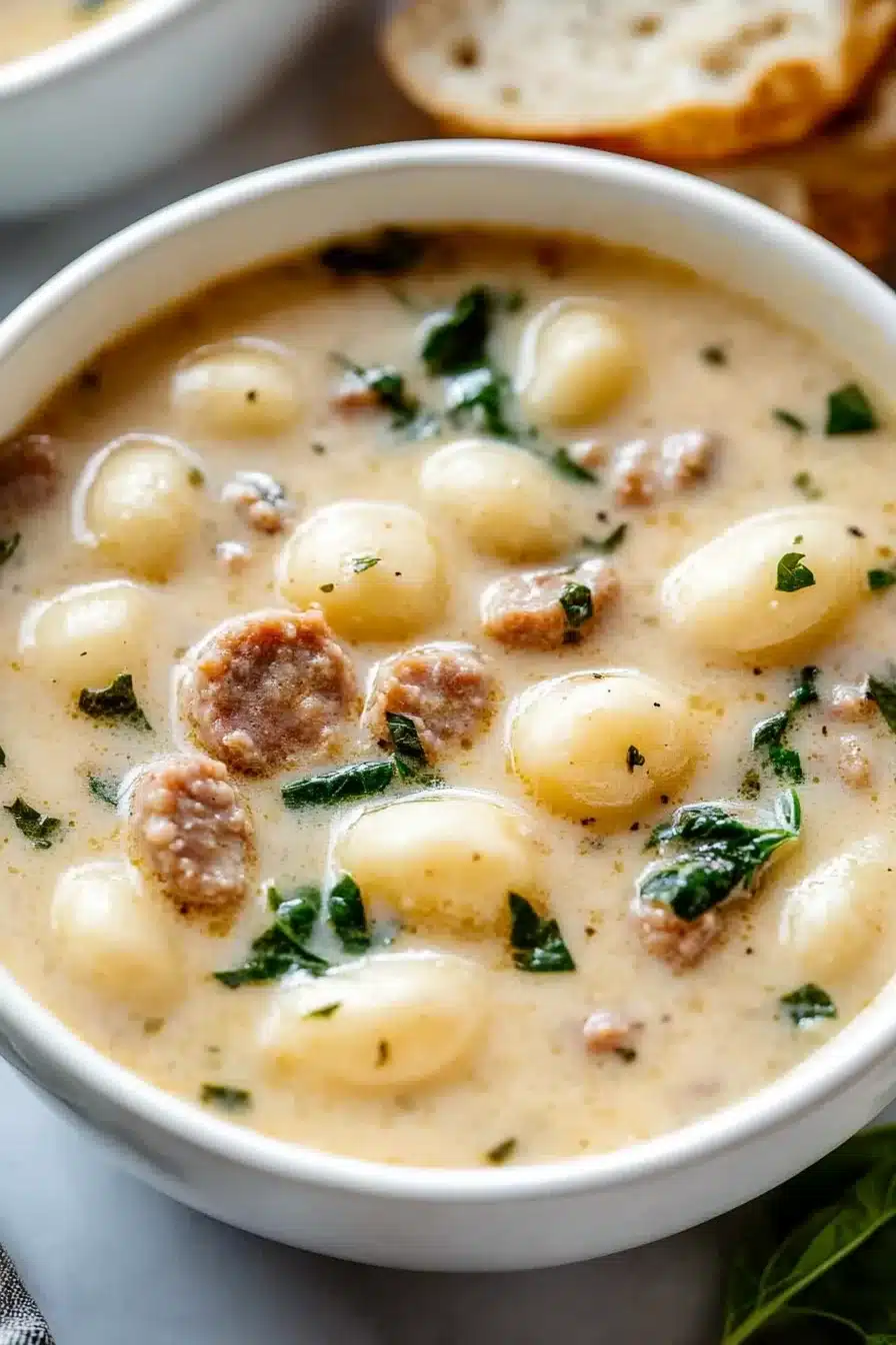 Easy Sausage Gnocchi Soup