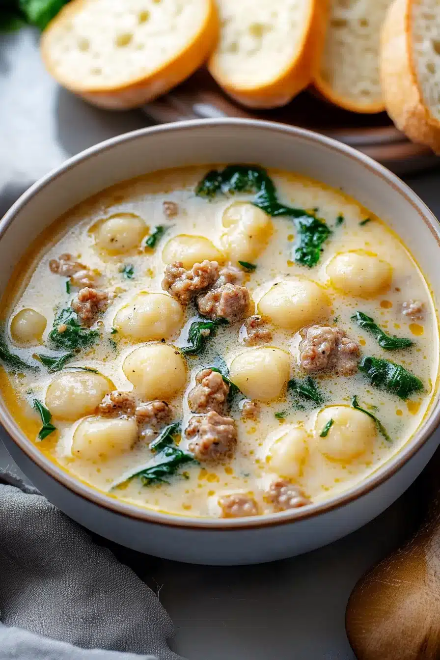 Easy Sausage Gnocchi Soup