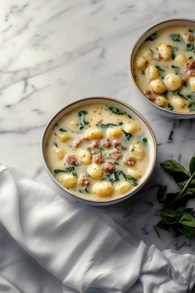 Easy Sausage Gnocchi Soup