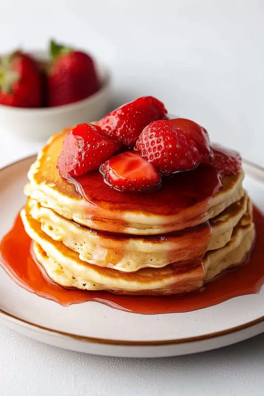 Easy Strawberry Pancakes
