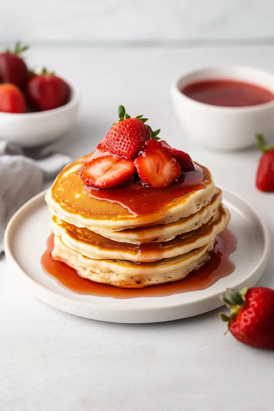 Easy Strawberry Pancakes