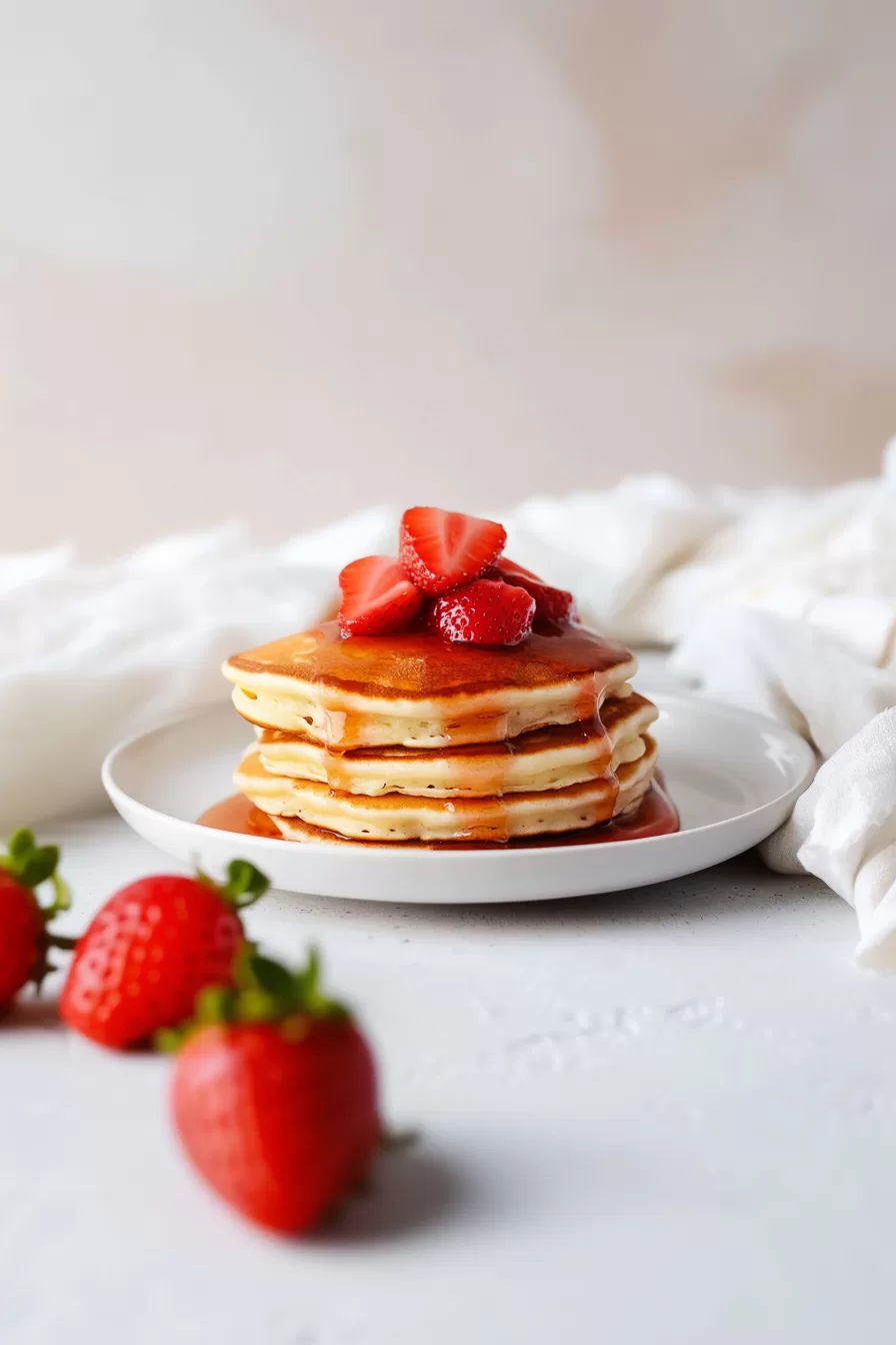 Easy Strawberry Pancakes
