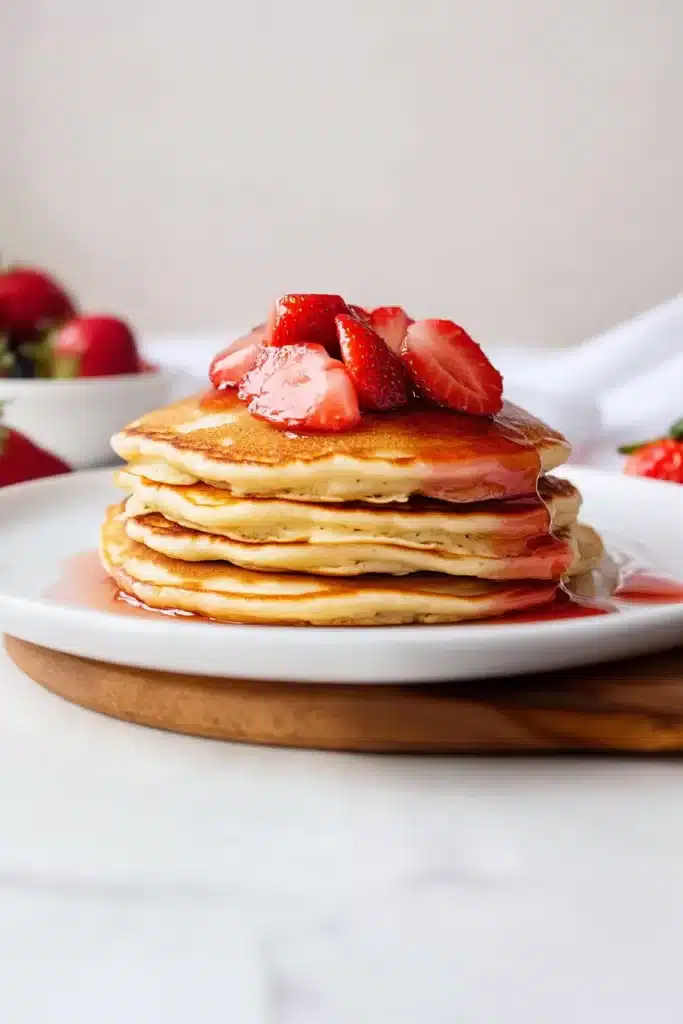 Easy Strawberry Pancakes