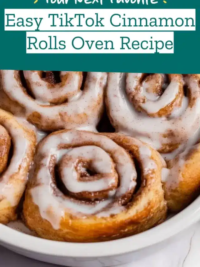 Easy TikTok Cinnamon Rolls Oven Recipe