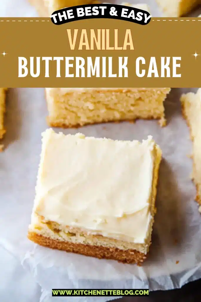 Easy Vanilla Buttermilk Cake