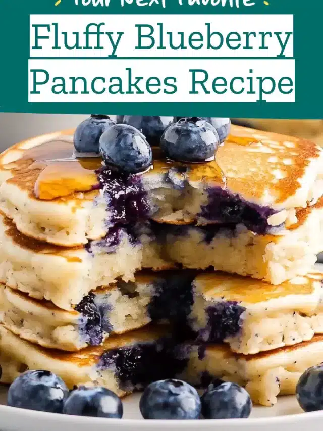 Fluffy Blueberry Pancakes Recipe