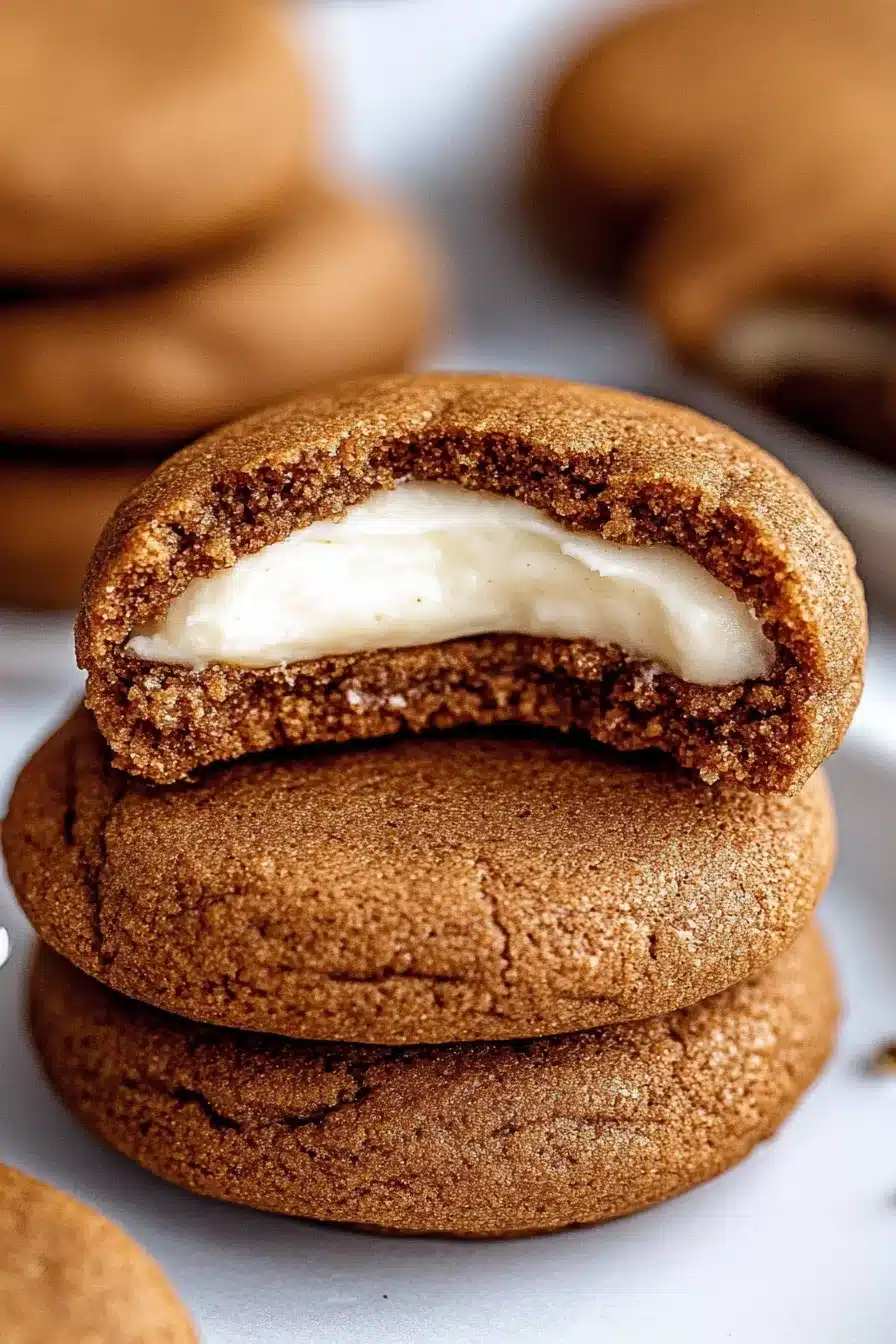 Gingerbread Cheesecake Cookies