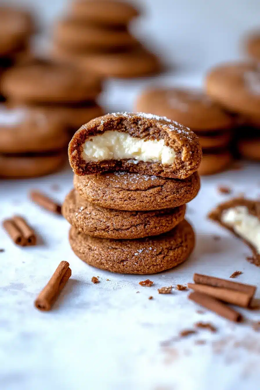 Gingerbread Cheesecake Cookies
