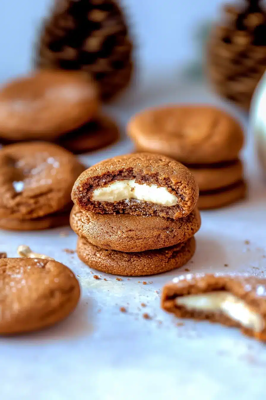 Gingerbread Cheesecake Cookies