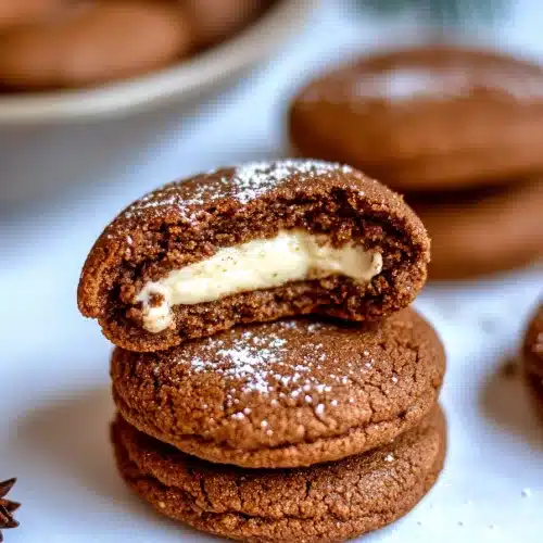 Gingerbread Cheesecake Cookies