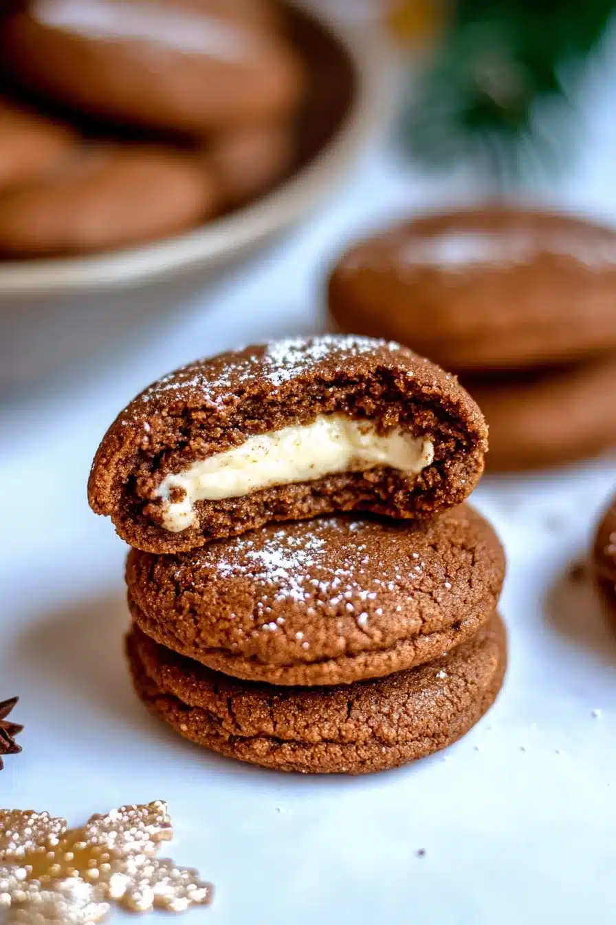 Gingerbread Cheesecake Cookies