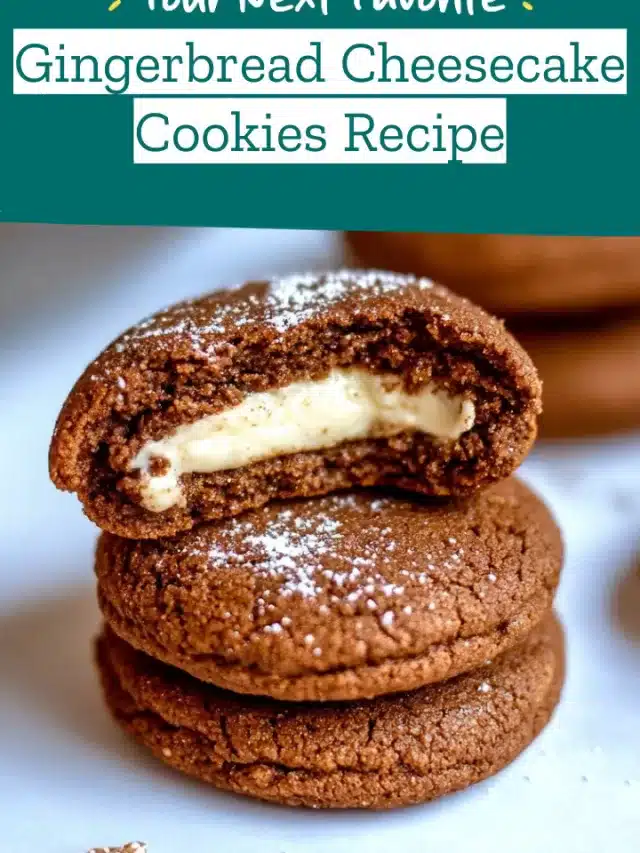 Gingerbread Cheesecake Cookies Recipe