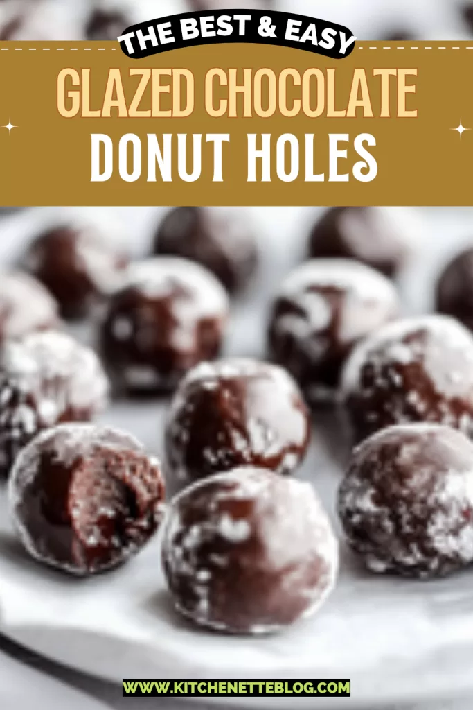 Glazed Chocolate Donut Holes