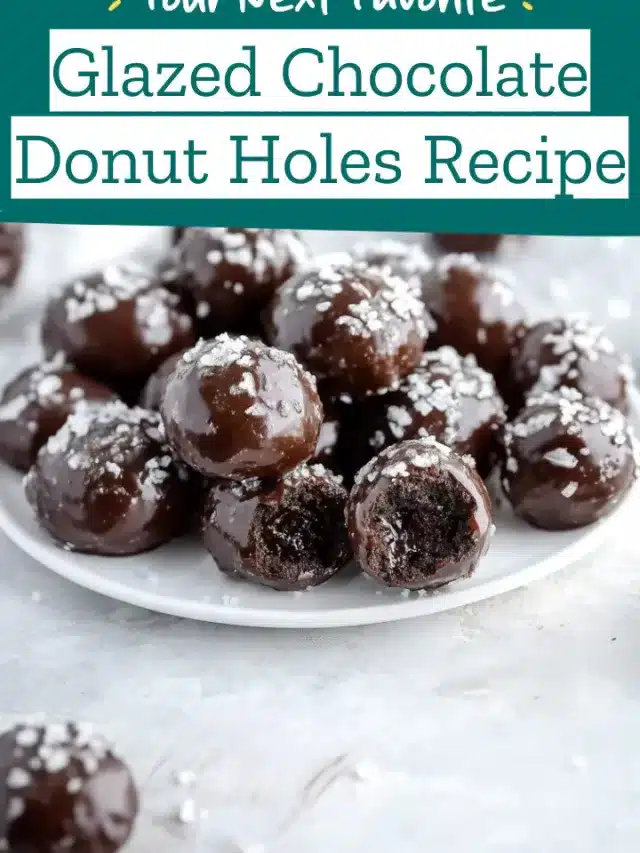 Glazed Chocolate Donut Holes Recipe