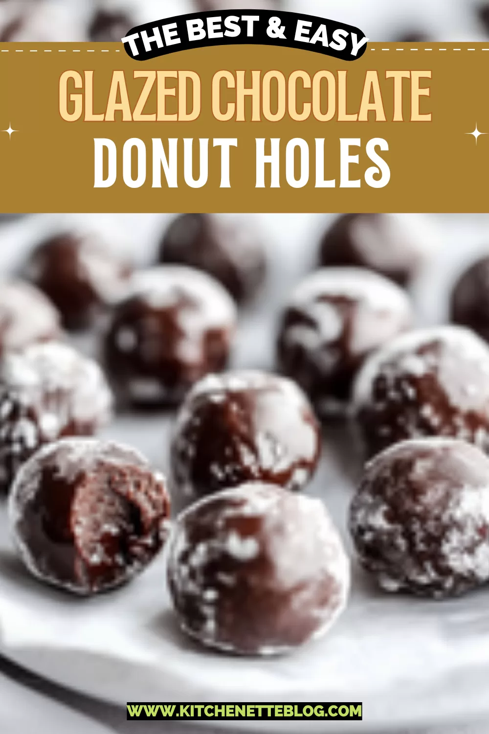 Glazed Chocolate Donut Holes