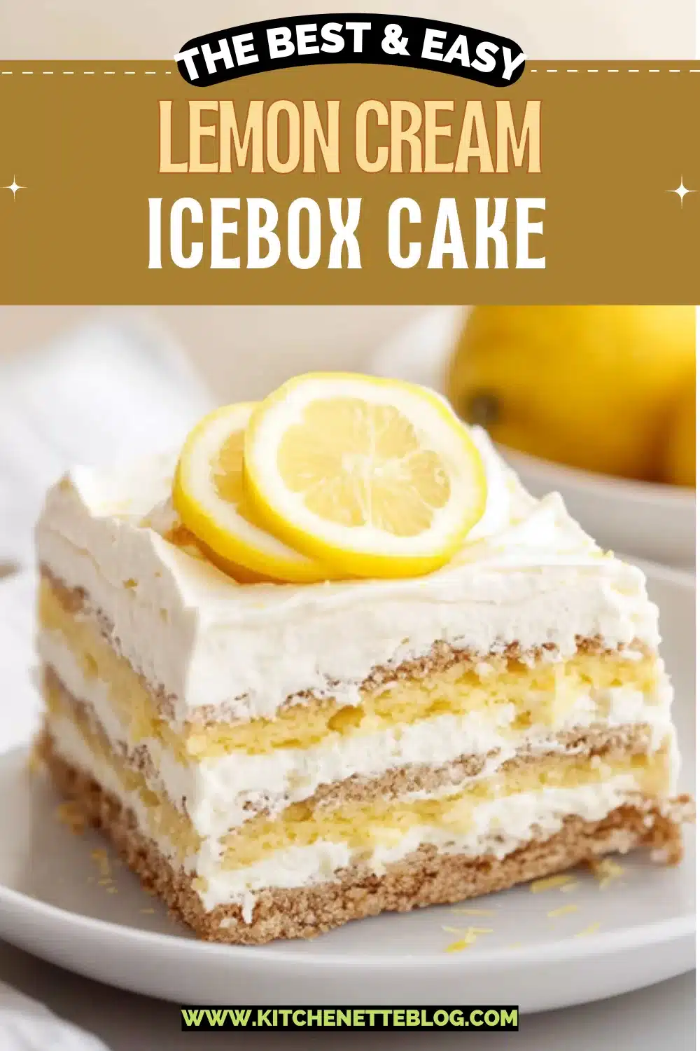 Lemon Cream Icebox Cake