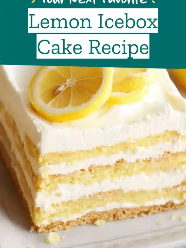 Lemon Icebox Cake Recipe