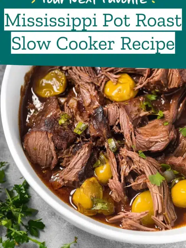 Mississippi Pot Roast Slow Cooker Recipe