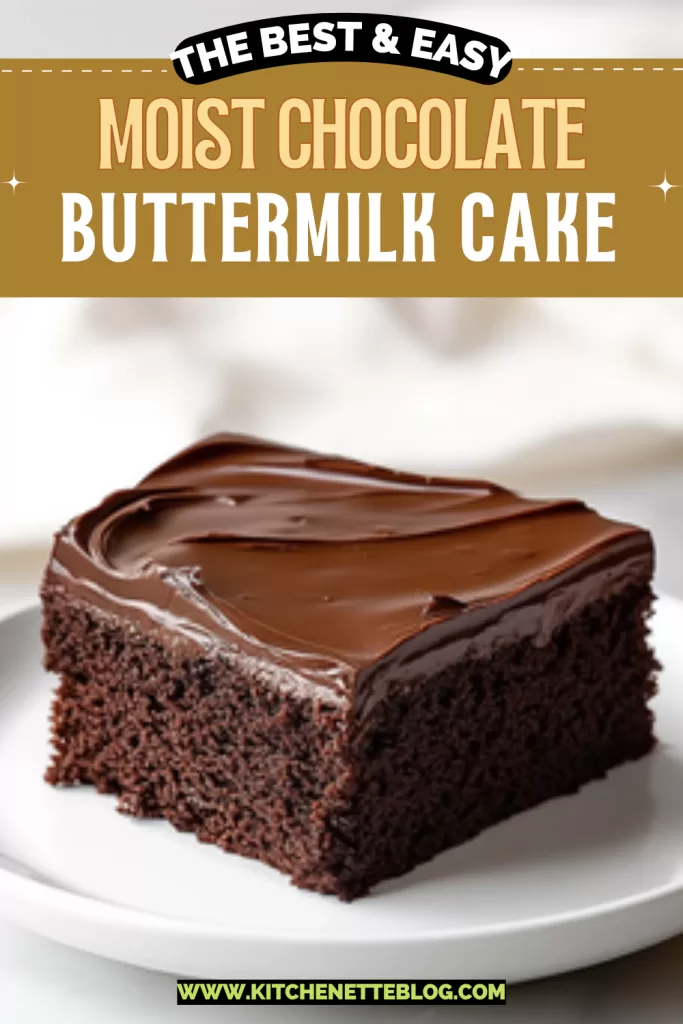 Moist Chocolate Buttermilk Cake