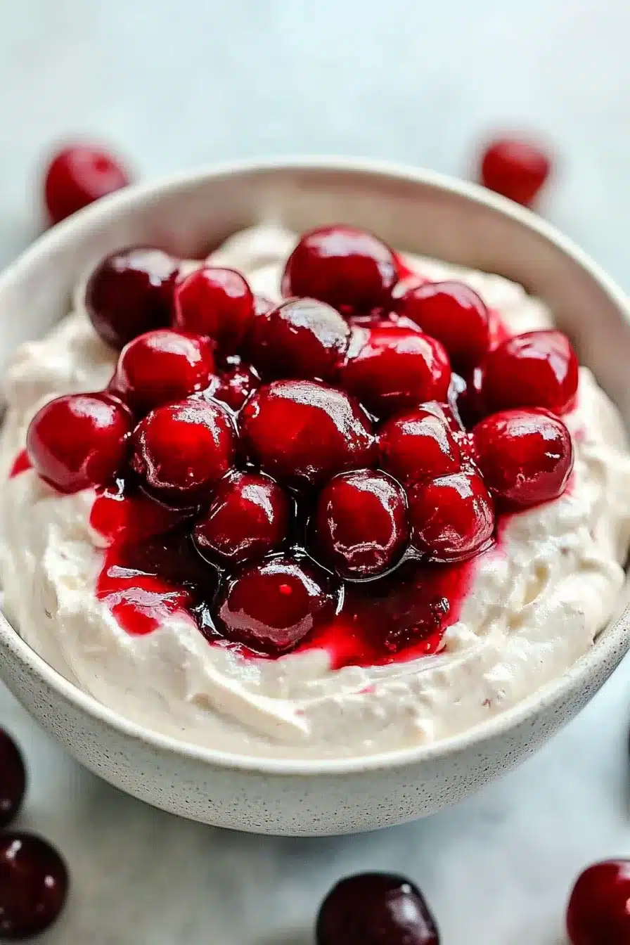 No Bake Cherry Cheesecake Dip