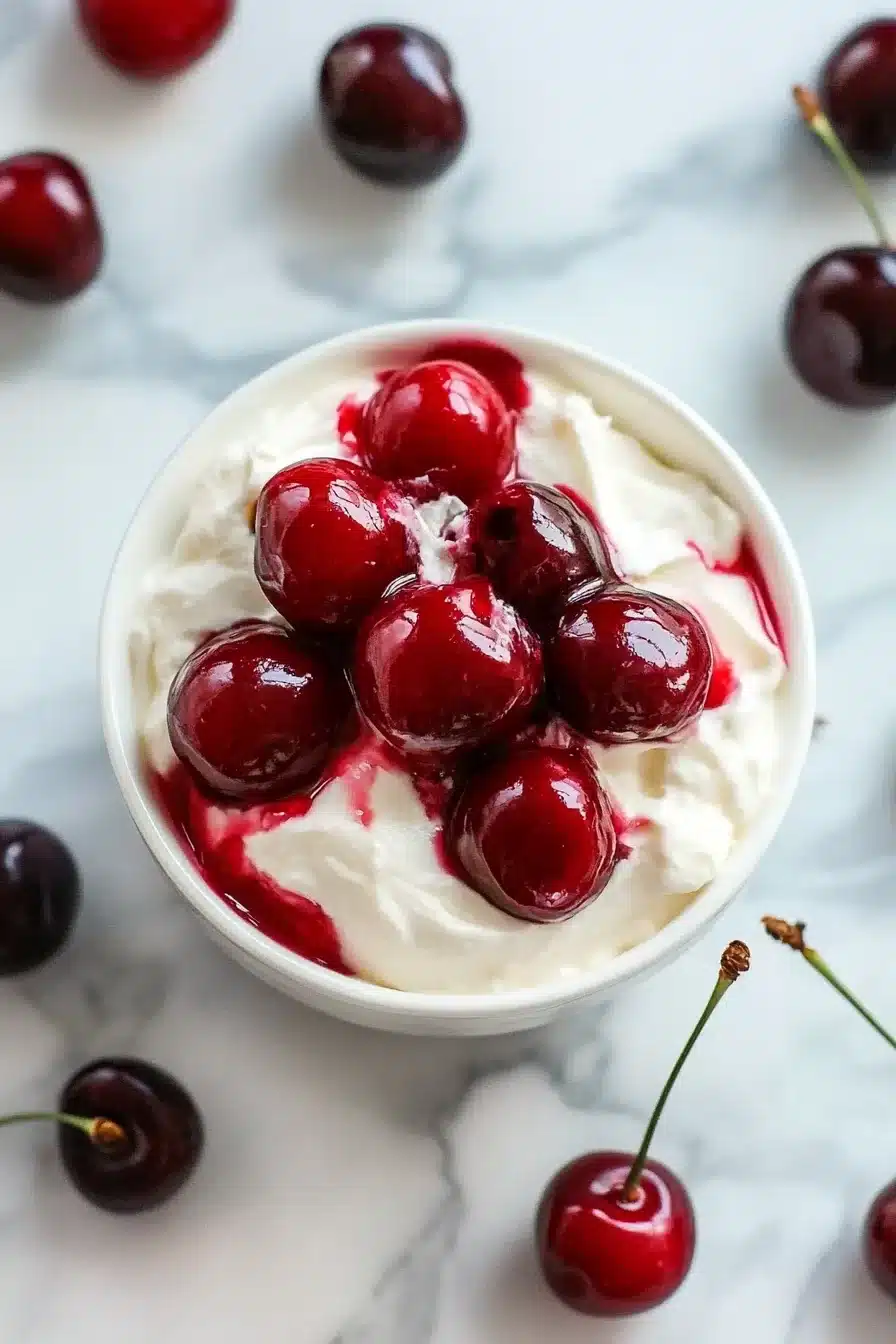 No Bake Cherry Cheesecake Dip