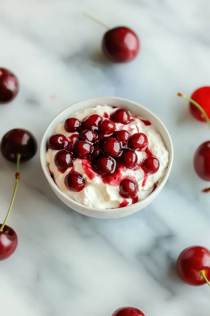 No Bake Cherry Cheesecake Dip