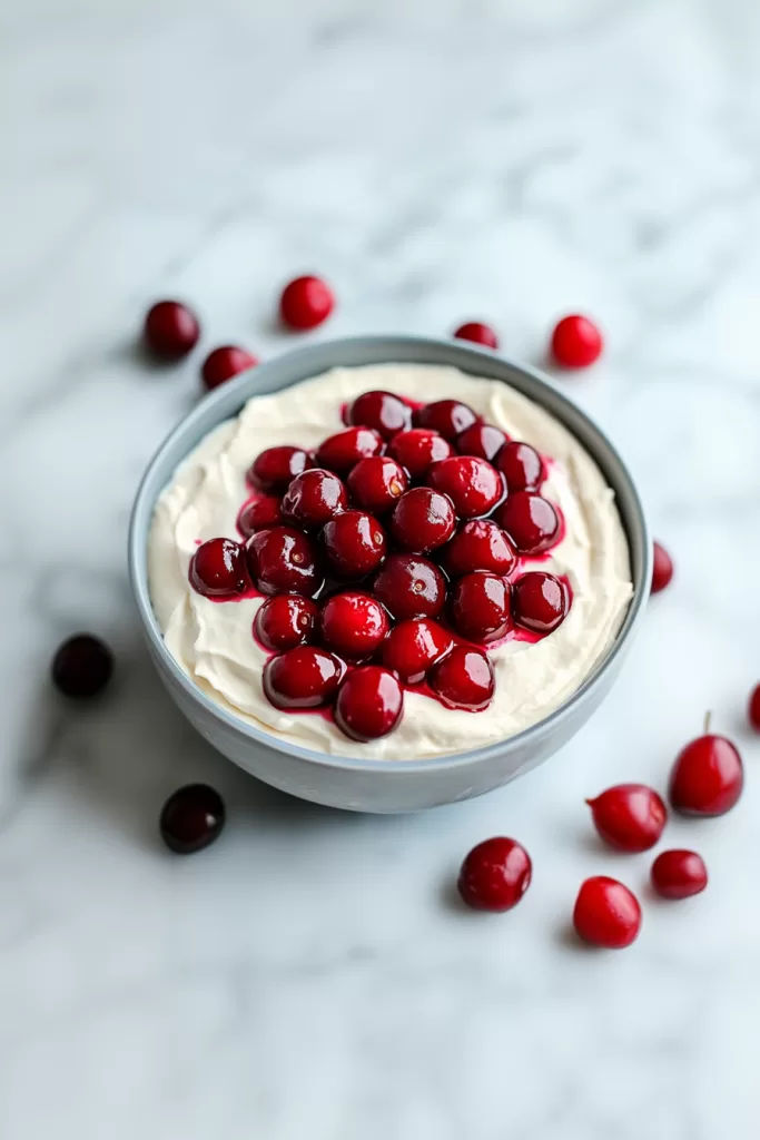 No Bake Cherry Cheesecake Dip
