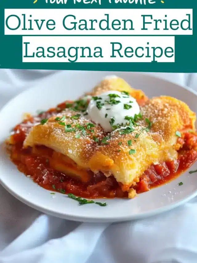 Olive Garden Fried Lasagna Recipe