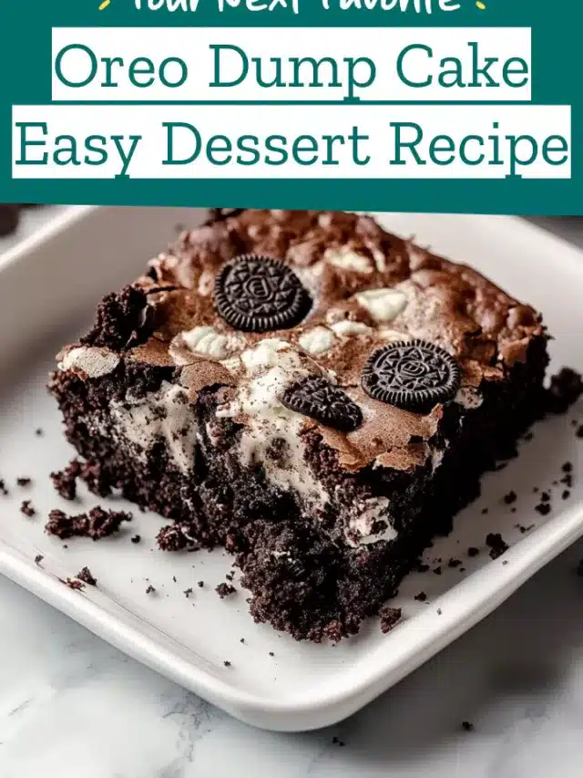 Oreo Dump Cake Easy Dessert Recipe
