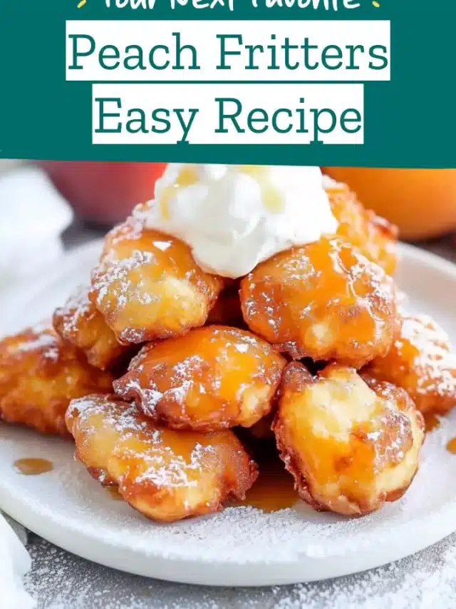 Peach Fritters Easy Recipe