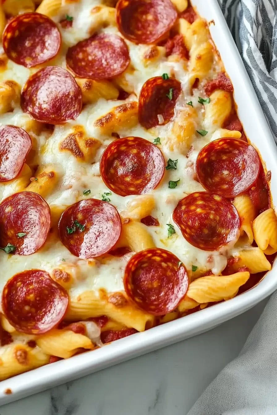 Pepperoni Pizza Casserole