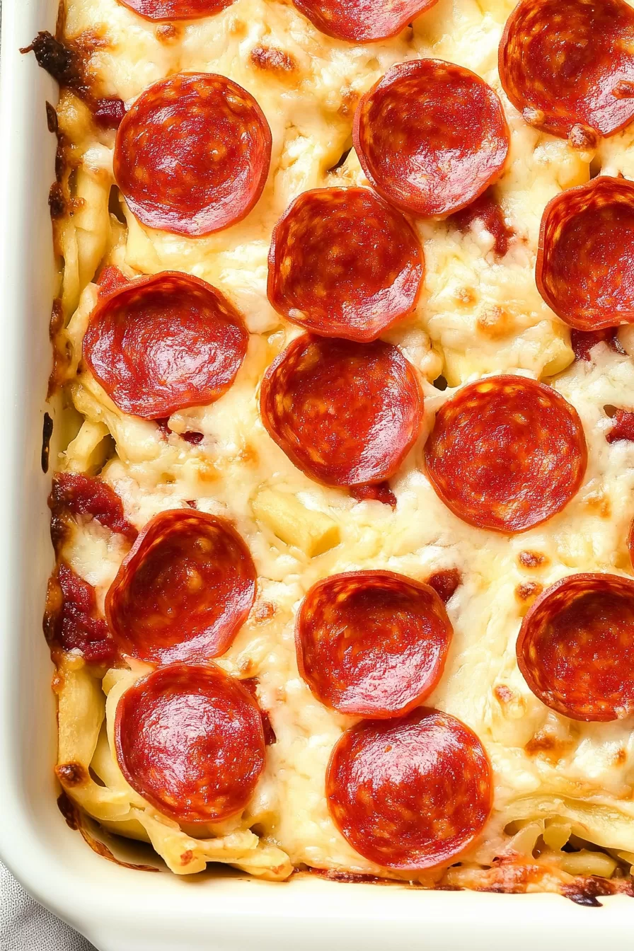 Pepperoni Pizza Casserole