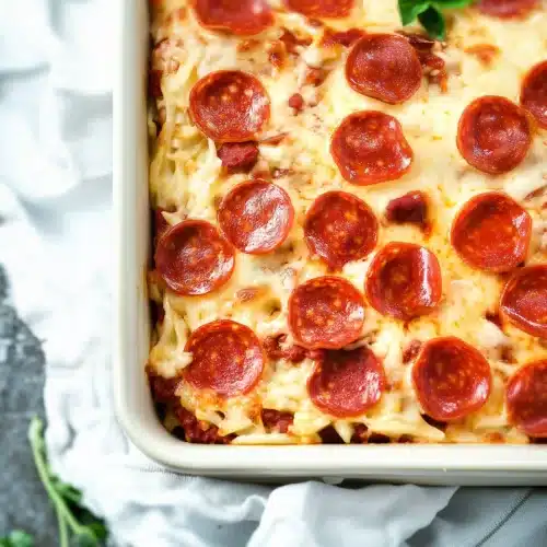 Pepperoni Pizza Casserole