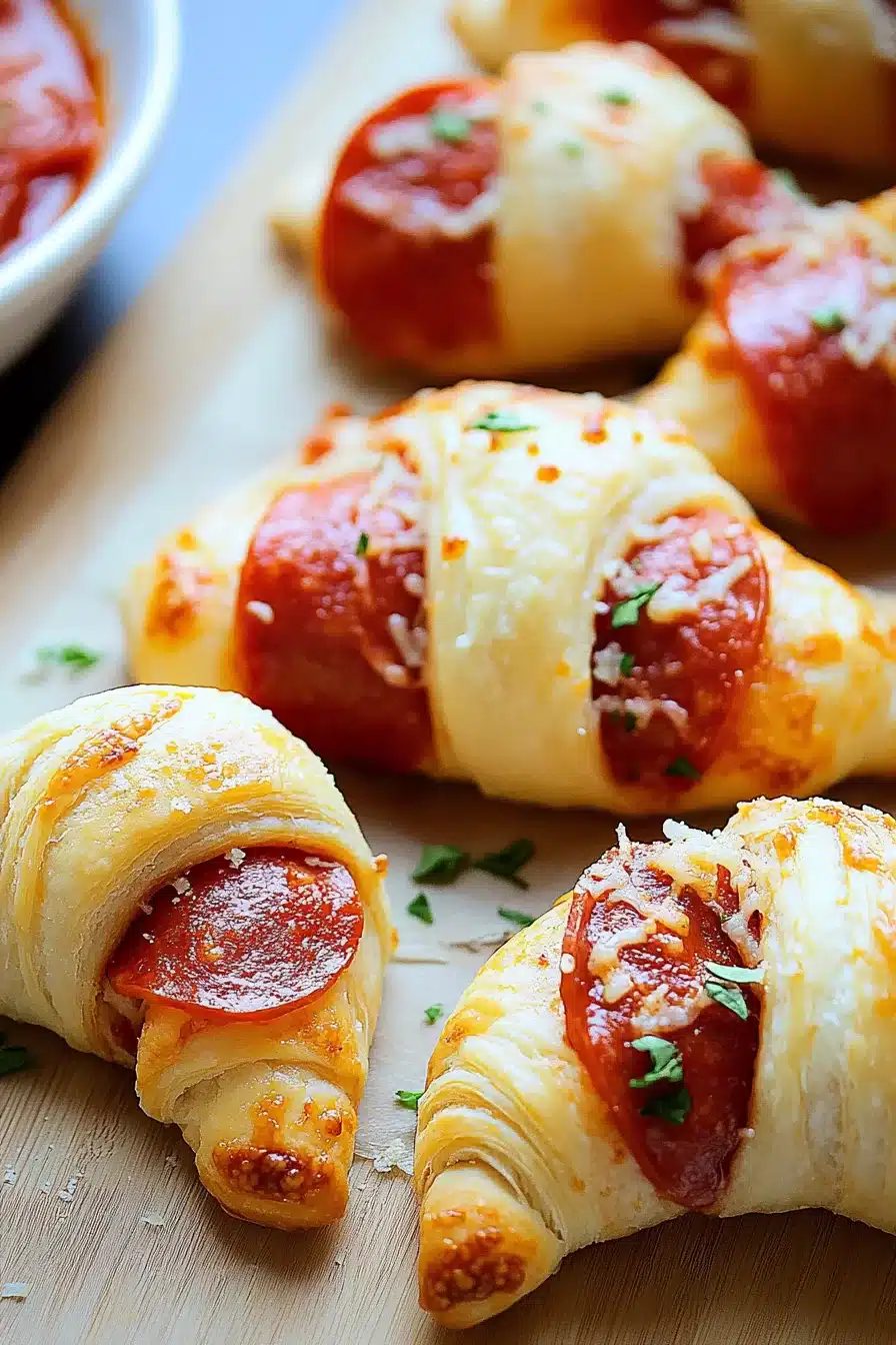 Pizza Crescent Rolls with Pepperoni