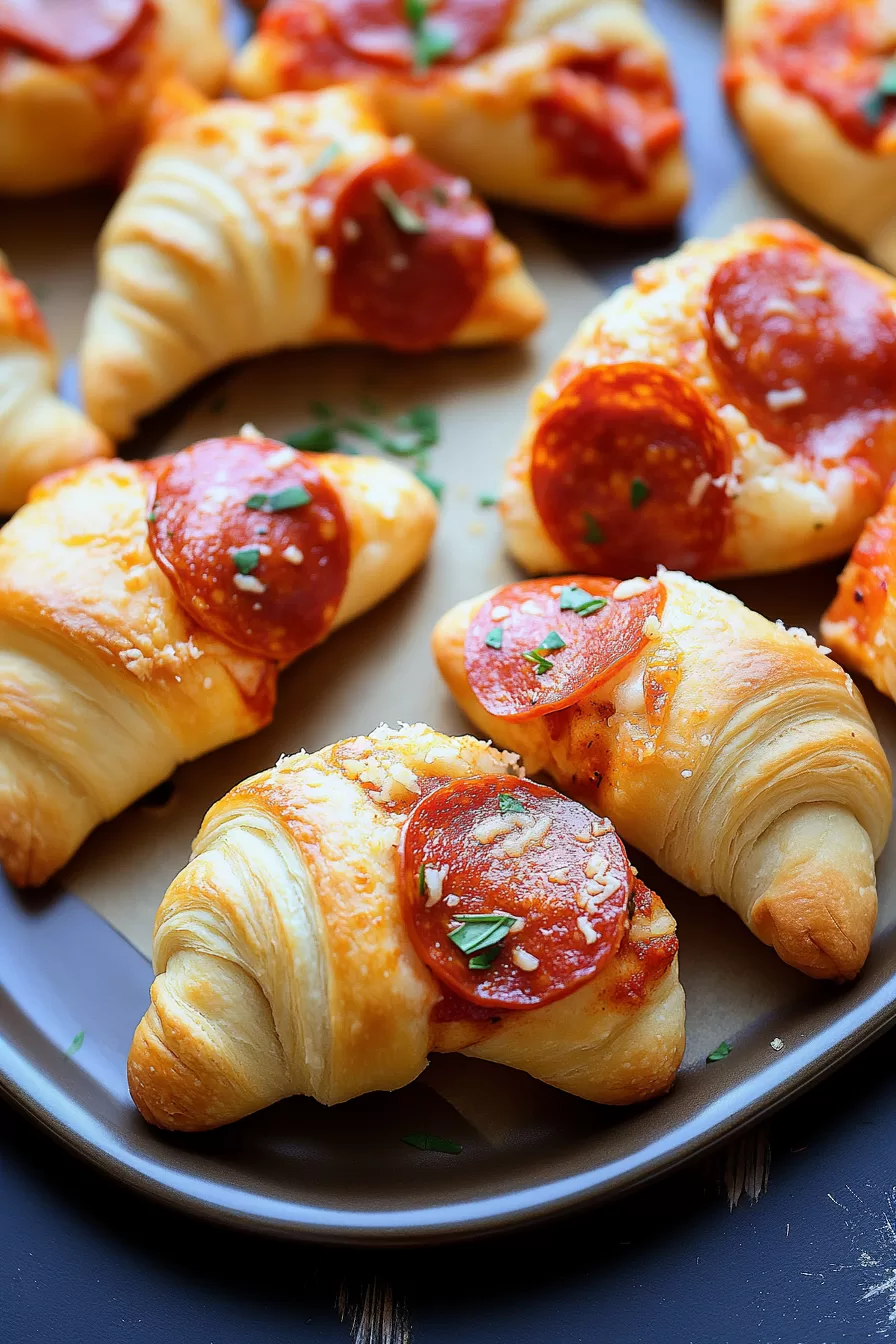 Pizza Crescent Rolls with Pepperoni