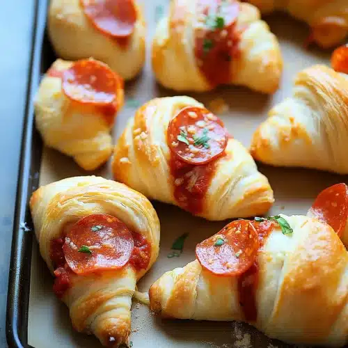 Pizza Crescent Rolls with Pepperoni