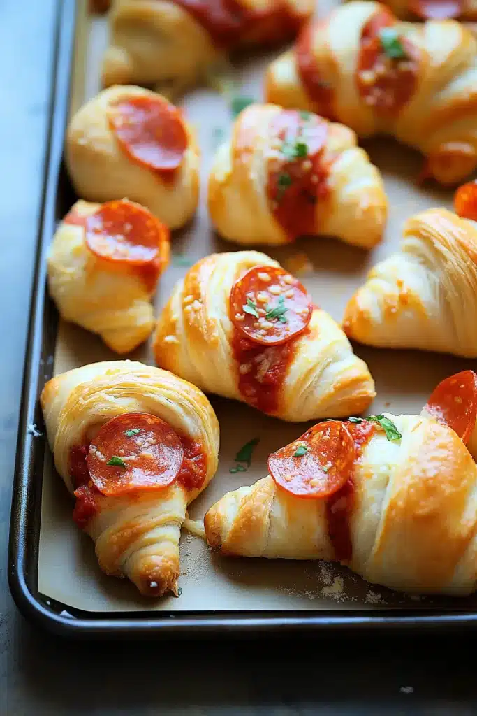Pizza Crescent Rolls with Pepperoni