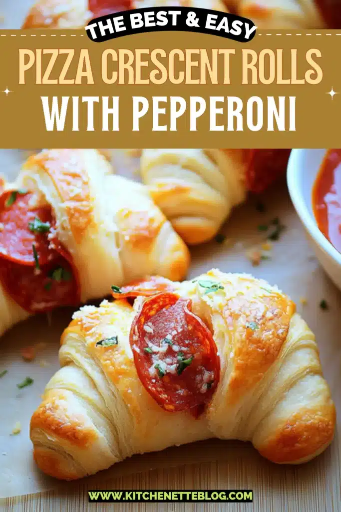 Pizza Crescent Rolls with Pepperoni