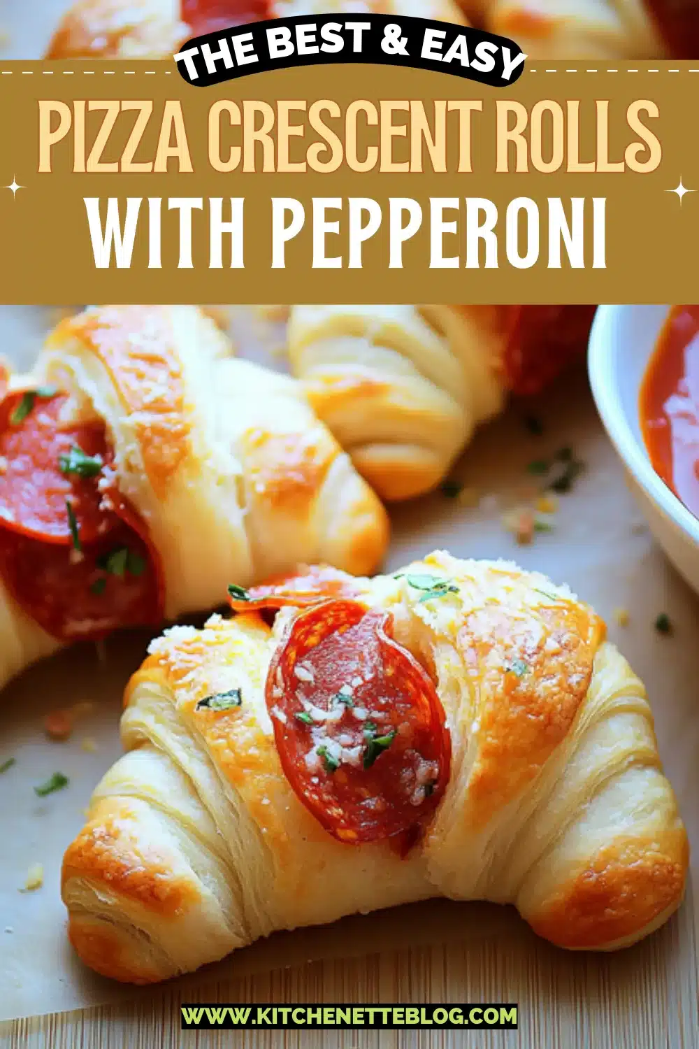 Pizza Crescent Rolls with Pepperoni