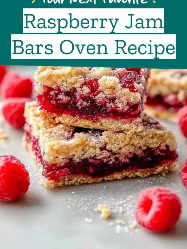 Raspberry Jam Bars Oven Recipe