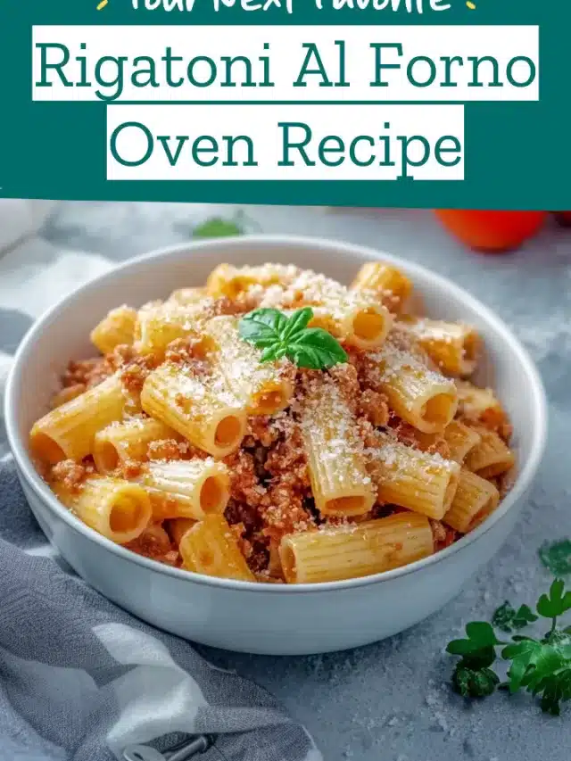 Rigatoni Al Forno Oven Recipe