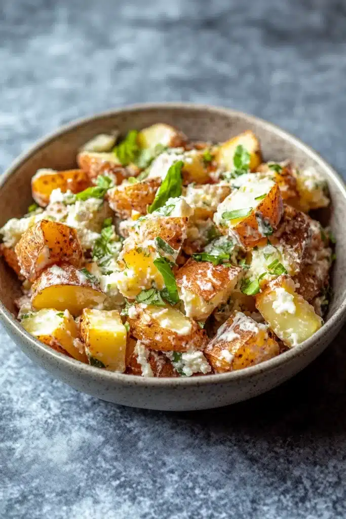 Roasted Smashed Potato Salad