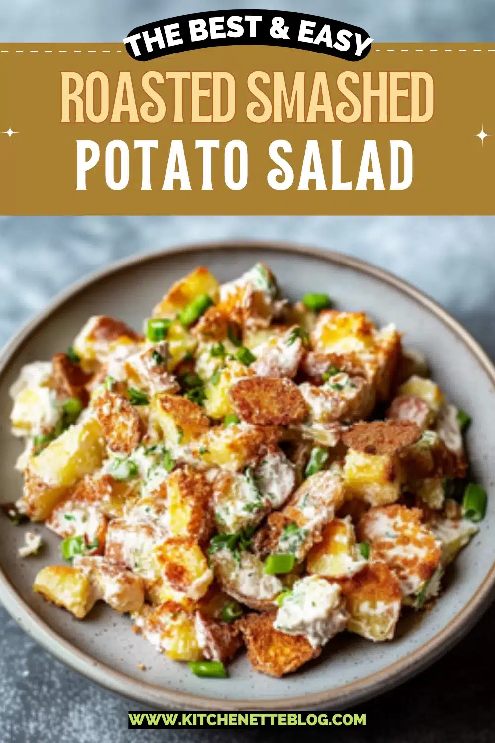 Roasted Smashed Potato Salad