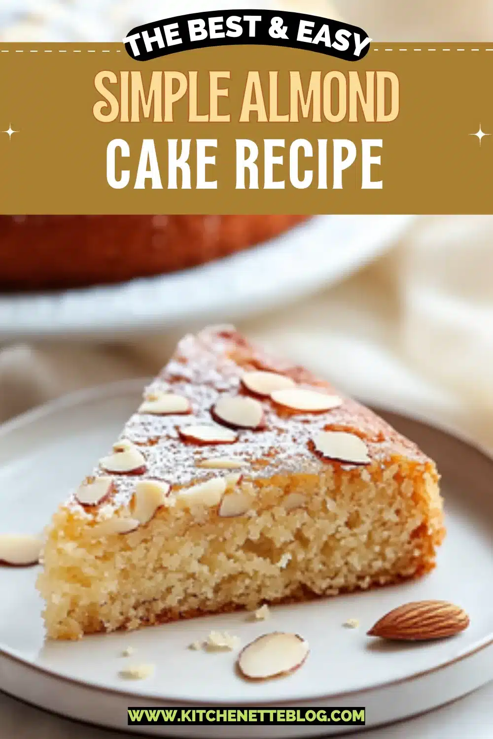 Simple Almond Cake Recipe
