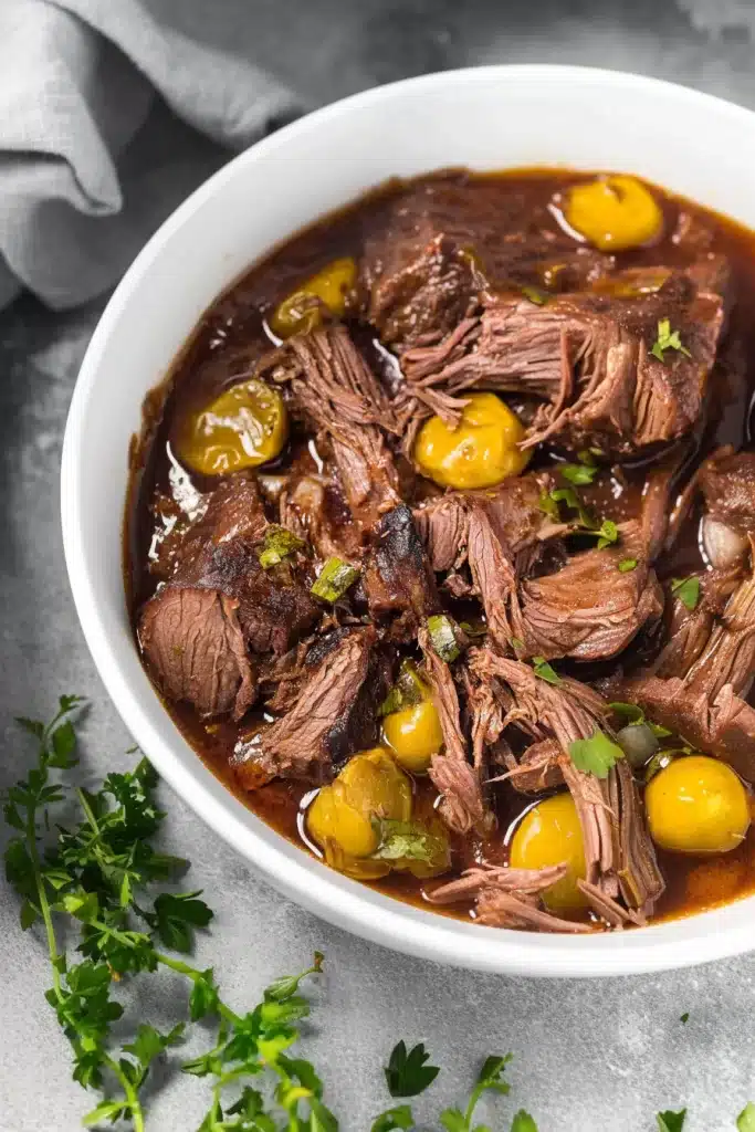 Slow Cooker Mississippi Pot Roast