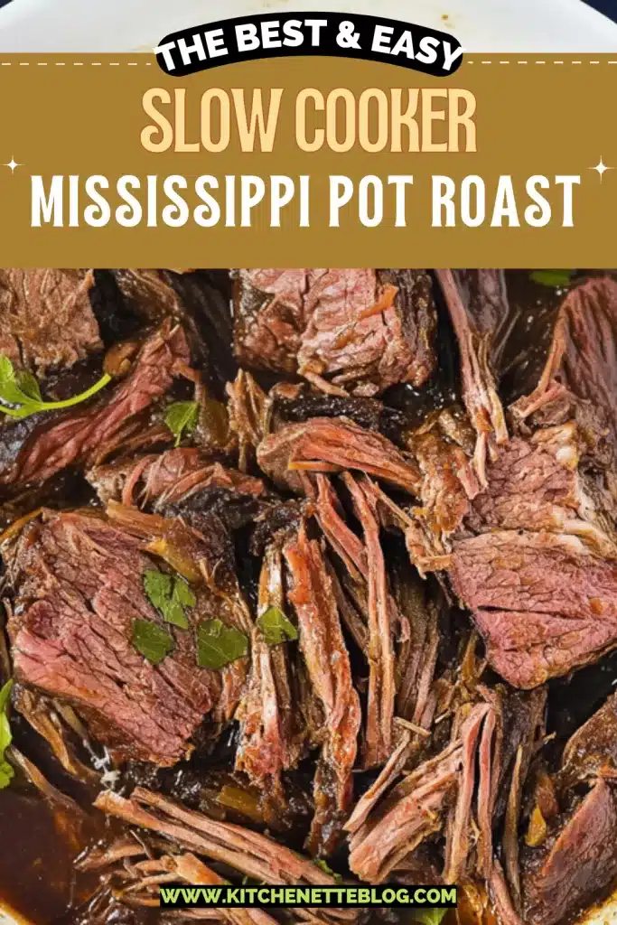 Slow Cooker Mississippi Pot Roast