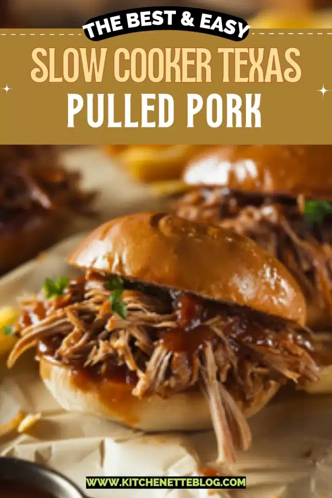 Slow Cooker Texas Pulled Pork